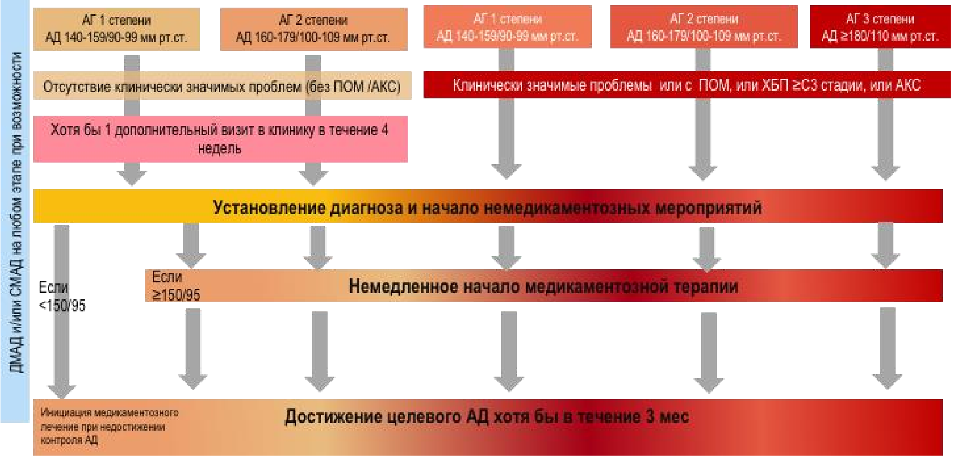 начало терапии аг