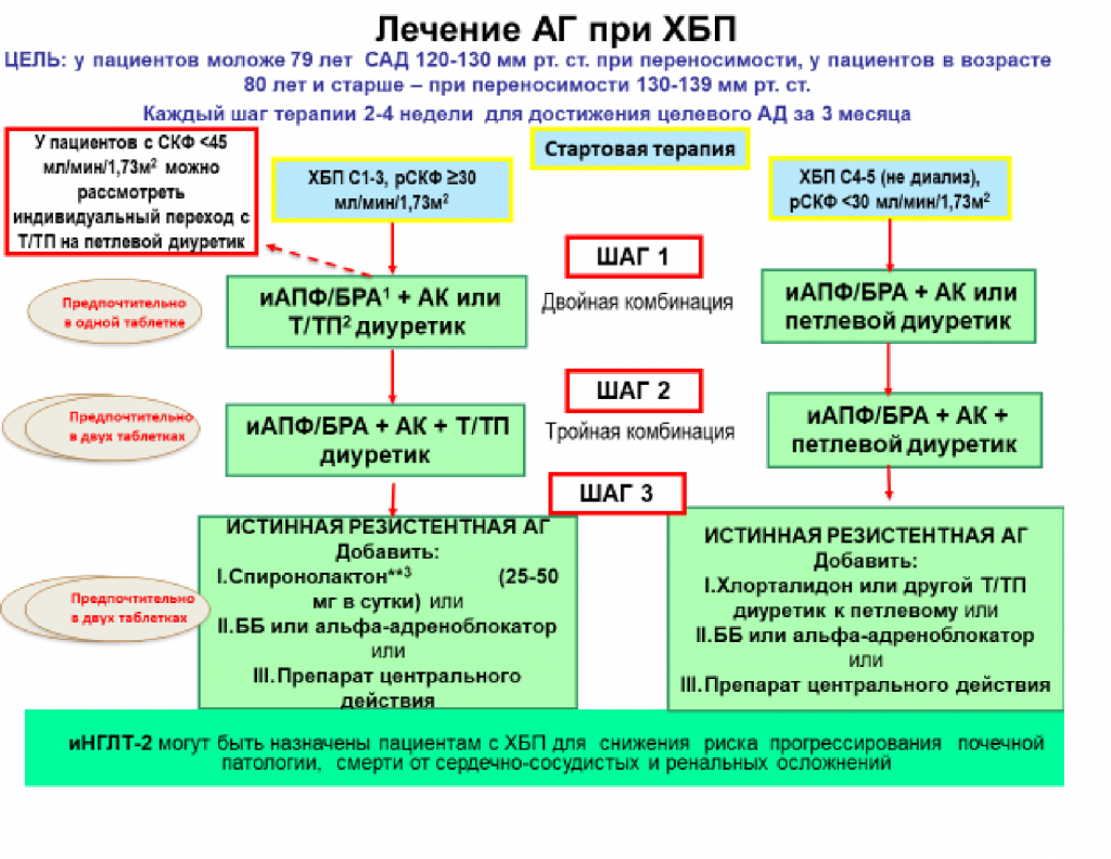 стратегия лечения аг и хбп